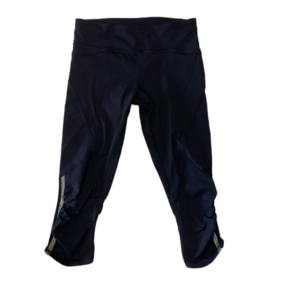LULULEMON Run For Your Life Crop Black Leggings - Picture 1 of 13